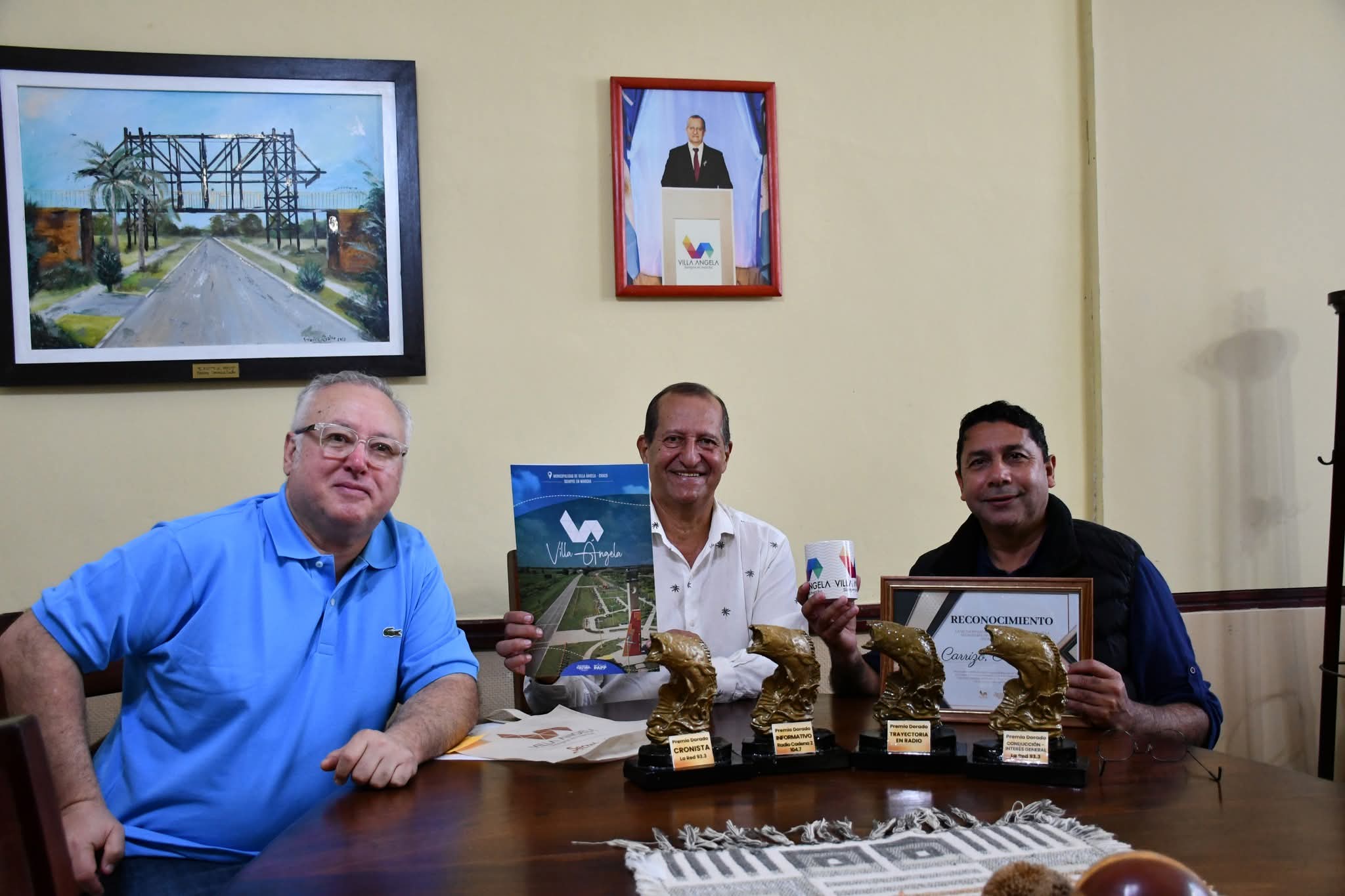 PAPP RECIBI&Oacute; AL PERIODISTA ALBERTO CARRIZO GALARDONADO EN LA 19&ordm; EDICI&Oacute;N DE LOS PREMIOS DORADO 