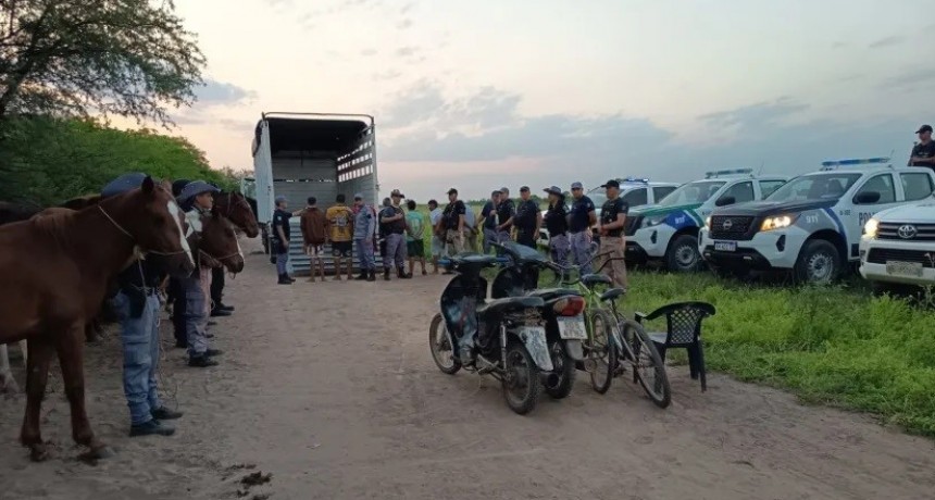 Desbarataron carreras clandestinas en Quitilipi: cuatro demorados