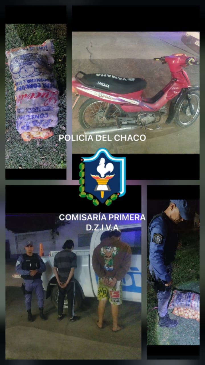 VILLA ÁNGELA: ROBARON UNA BOLSA DE PAPA Y UNA DE CEBOLLA Y LOS ATRAPÓ LA POLICÍA 