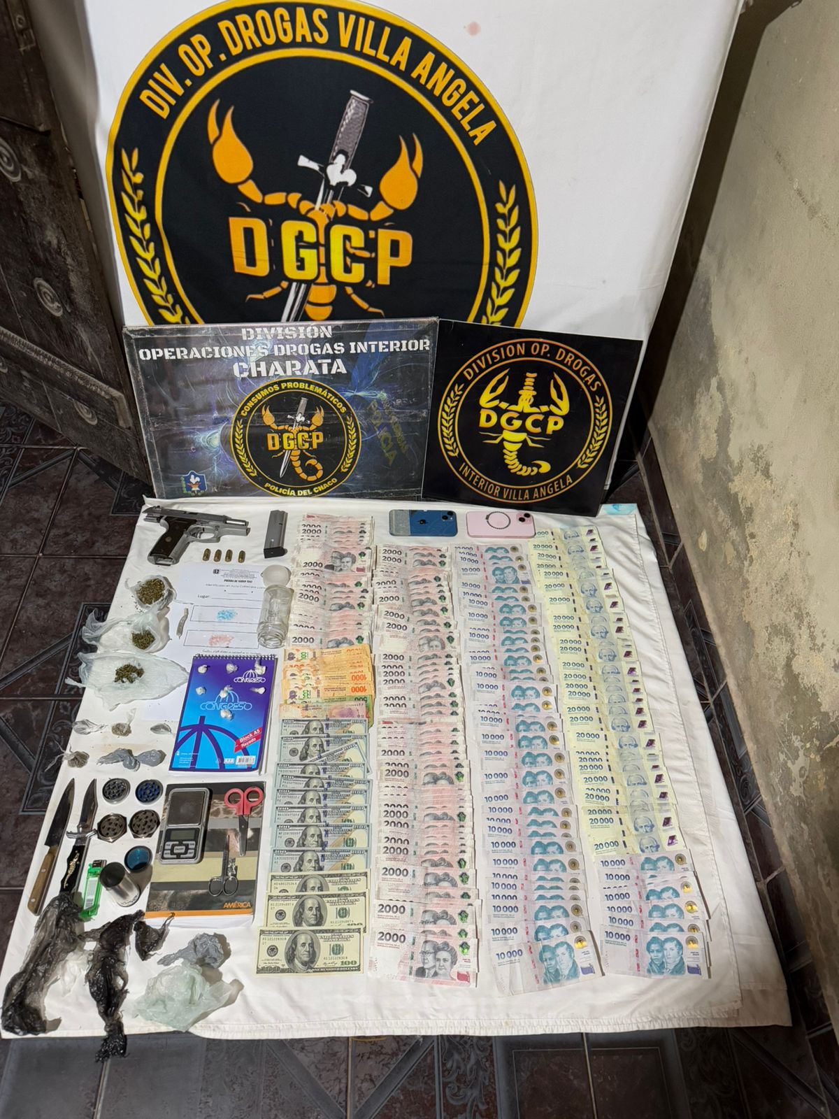 VILLA ÁNGELA: ALLANAMIENTOS CONTRA EL NARCOMENUDEO TERMINARON CON TRES DETENCIONES