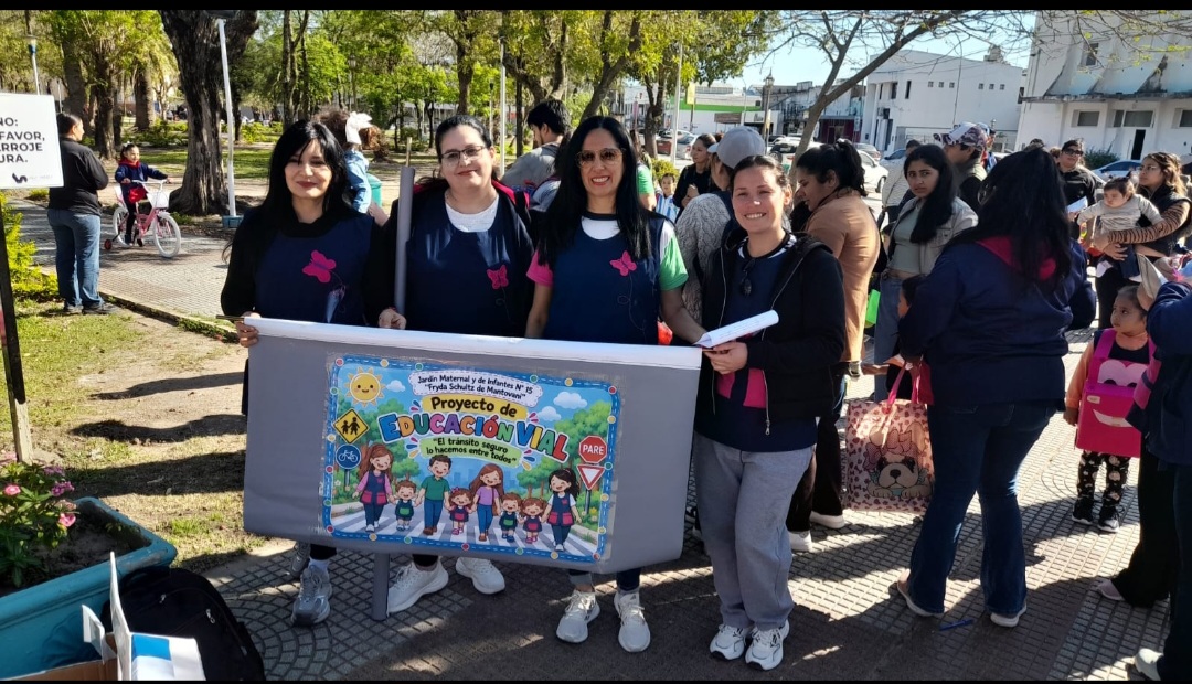 VILLA &Aacute;NGELA: EL JARD&Iacute;N N.&ordm; 15 REALIZ&Oacute; UNA MOVILIZACI&Oacute;N PARA PROMOVER LA SEGURIDAD VIAL
