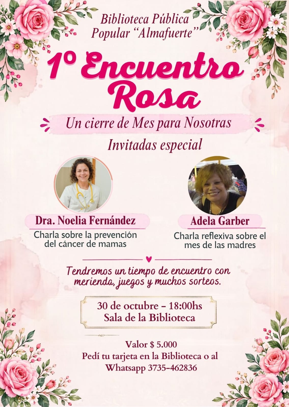 MES ROSA: REALIZAR&Aacute;N UN ENCUENTRO SOBRE EL CUIDADO INTEGRAL DE LA SALUD DE LA MUJER