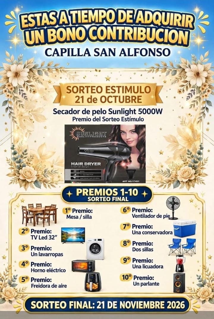 VILLA &Aacute;NGELA: LA CAPILLA SAN ALFONSO SE PREPARA PARA EL SORTEO FINAL Y AVANZA CON REFACCIONES
