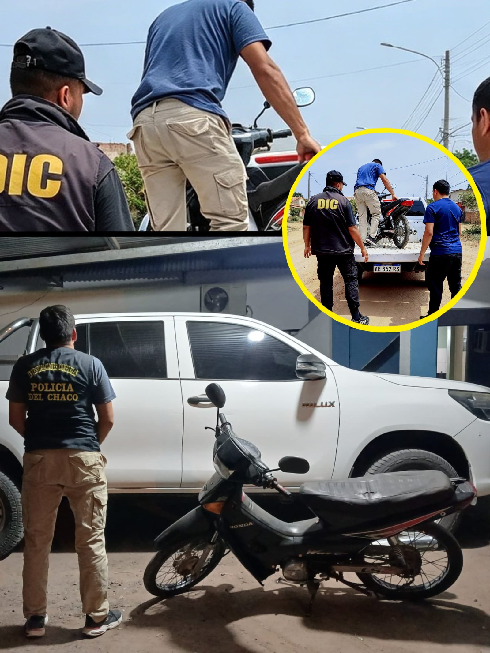 Villa &Aacute;ngela: UNA MOTO, VARIAS AUSENCIAS Y MUCHAS PREGUNTAS: INVESTIGAN SU PROCEDENCIA