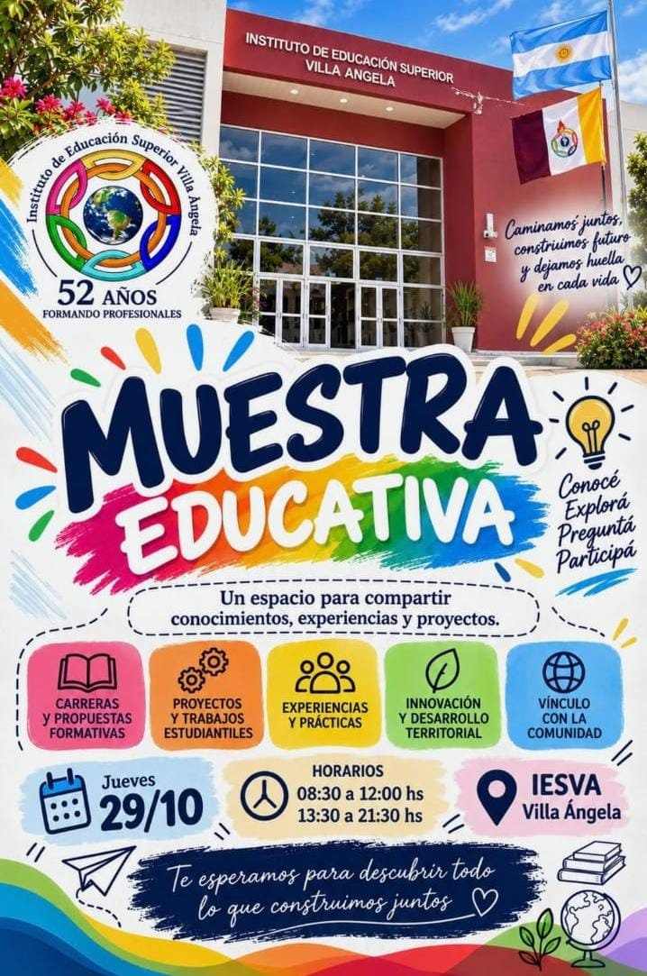 EL IESVA PRESENTAR&Aacute; SU OFERTA ACAD&Eacute;MICA EN UNA NUEVA MUESTRA EDUCATIVA