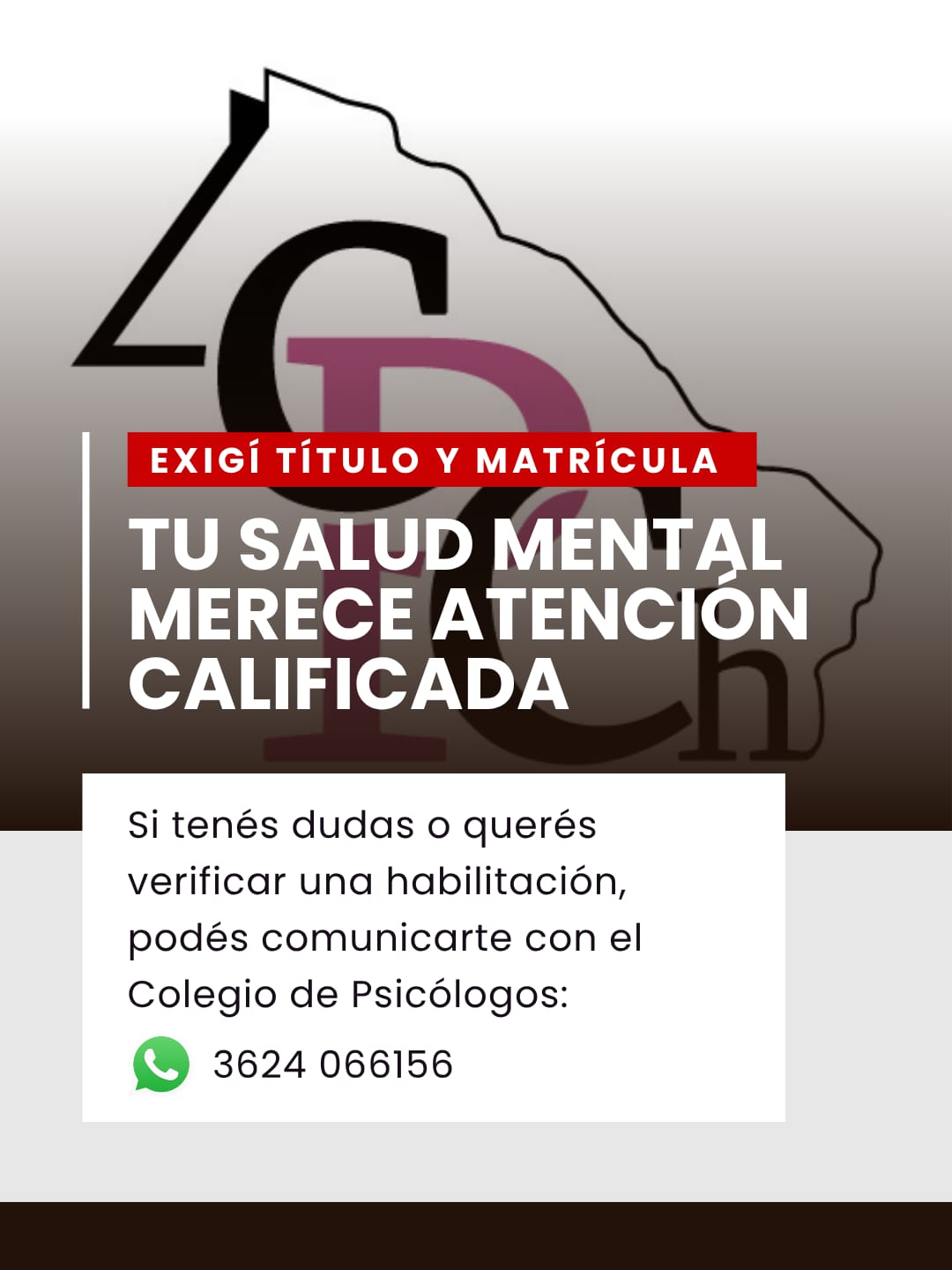 SALUD MENTAL: PIDEN CONSULTAR CON PSIC&Oacute;LOGOS MATRICULADOS Y ALERTAN SOBRE PERSONAS NO HABILITADAS