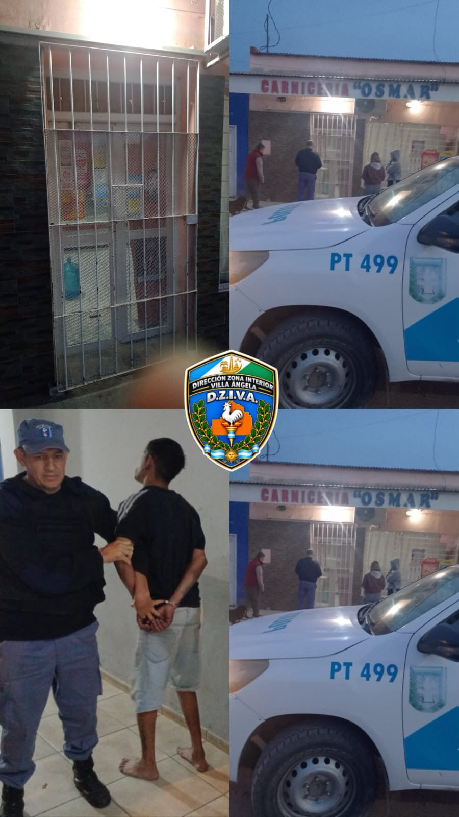 VILLA &Aacute;NGELA: UN HOMBRE FUE APREHENDIDO TRAS EL ROBO A UNA CARNICER&Iacute;A