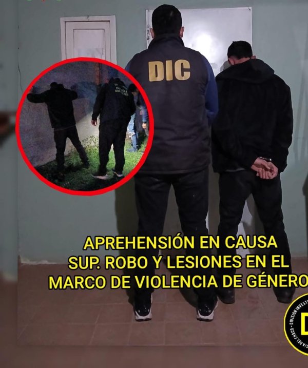 Villa Angela: LO BUSCABA LA JUSTICIA| INVESTIGACIONES LO LOCALIZ&Oacute; Y LO CONDUJO POR UNA CAUSA DE VIOLENCIA DE G&Eacute;NERO, LESIONES Y ROBO