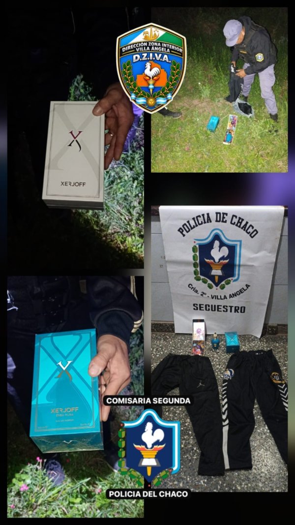 VILLA &Aacute;NGELA: RECUPERARON PERFUMES &Aacute;RABES Y ROPA ROBADA DURANTE EL OPERATIVO LINCE