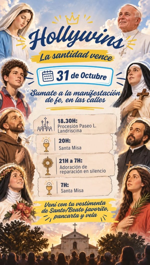 HOLY WINS: LA COMUNIDAD CAT&Oacute;LICA CONVOC&Oacute; A UNA MANIFESTACI&Oacute;N DE FE EN VILLA &Aacute;NGELA