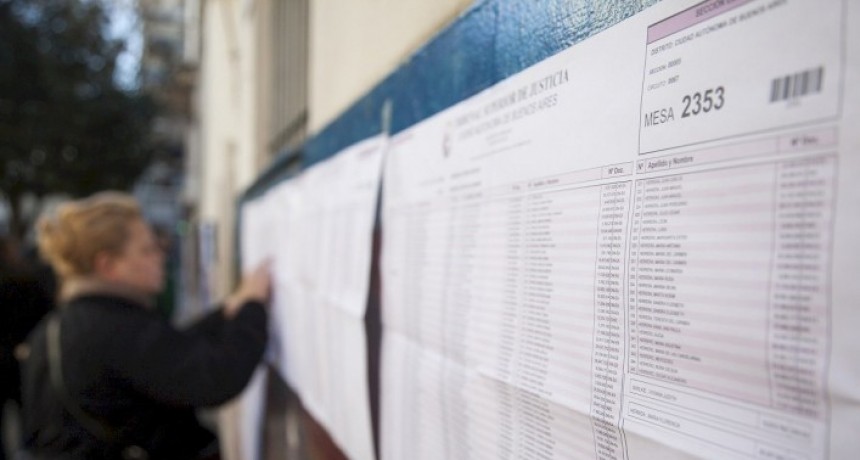 Ya se puede consultar el padr&oacute;n electoral provisorio para las elecciones legislativas 2021