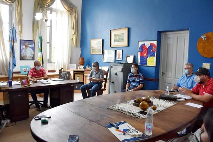 Villa Angela: EL INTENDENTE PAPP Y SU GABINETE SE REUNIERON PARA COORDINAR ACCIONES