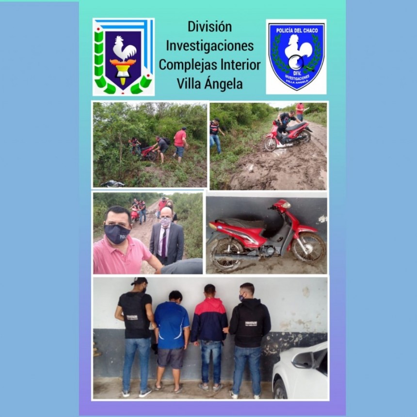 Villa &Aacute;ngela: DETIENEN A DOS PERSONAS POR UN SUPUESTO ROBO CON ARMA LUEGO DE UN ARDUO TRABAJO POLICIAL PARA DAR CON SU PARADERO