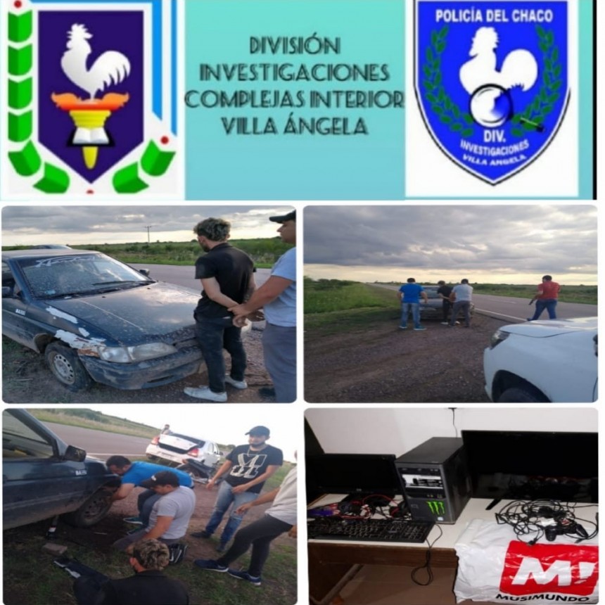 Villa &Aacute;ngela: ROB&Oacute; EN UNA CASA E INTENT&Oacute; HUIR A SAN BERNARDO, PINCH&Oacute; UNA CUBIERTA Y FUE ATRAPADO POR EL PERSONAL POLICIAL.