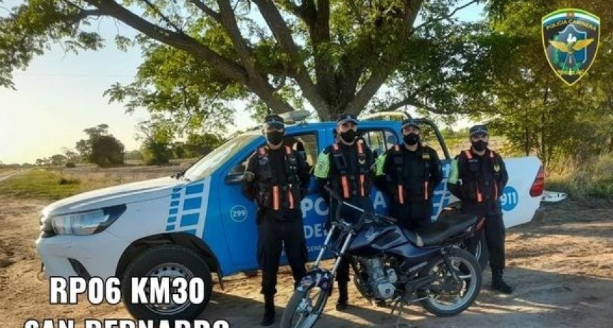 Villa &Aacute;ngela: POLIC&Iacute;A CAMINERA SECUESTR&Oacute; UNA MOTOCICLETA CON LA NUMERACI&Oacute;N DEL MOTOR ADULTERADA