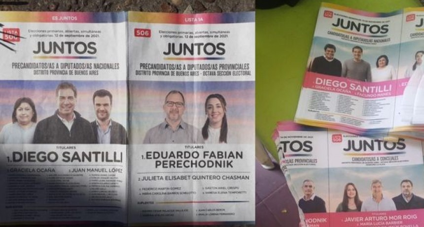 DENUNCIAN ADULTERACI&Oacute;N DE BOLETAS DE JUNTOS POR EL CAMBIO EN LA PLATA