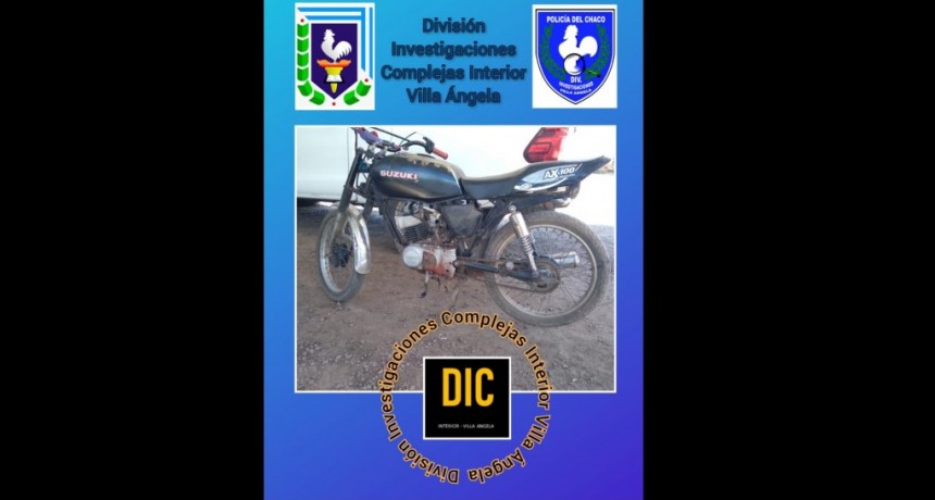 Villa &Aacute;ngela: 4 PERSONAS A PUNTA DE CUCHILLO LE ROBARON LA MOTO | EL PERSONAL POLICIAL LOGR&Oacute; RECUPERARLA