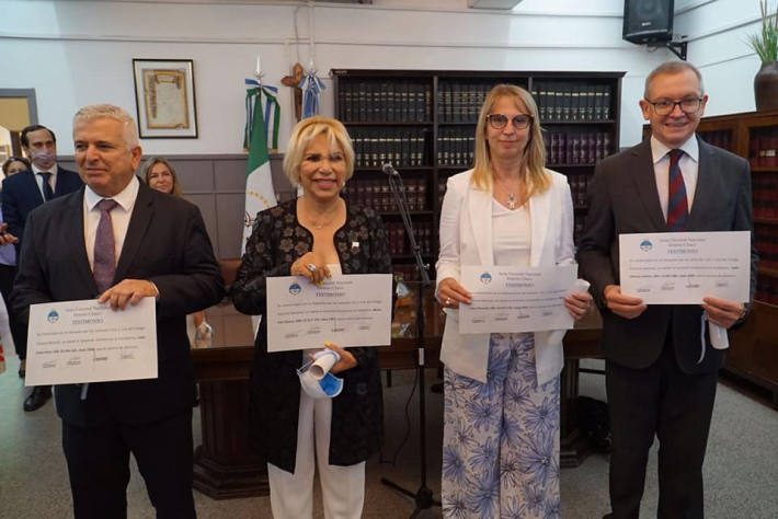 Los diputados nacionales electos por Chaco fueron proclamados y recibieron sus diplomas