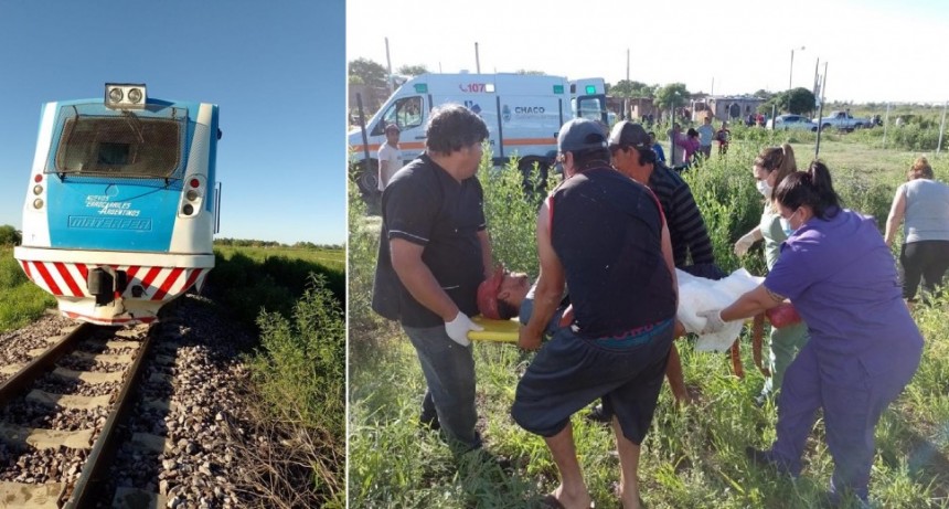 Charata: UN HOMBRE FUE EMBESTIDO POR FORMACI&Oacute;N DE TRENES ESTA MA&Ntilde;ANA