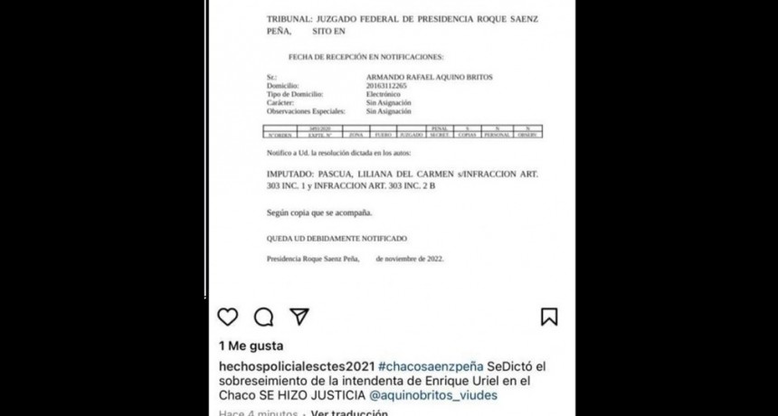 Enrique Urien: SOBRESEIMIENTO PARA LILIANA PASCUA EN LA CAUSA ACUSADA DE LAVADO