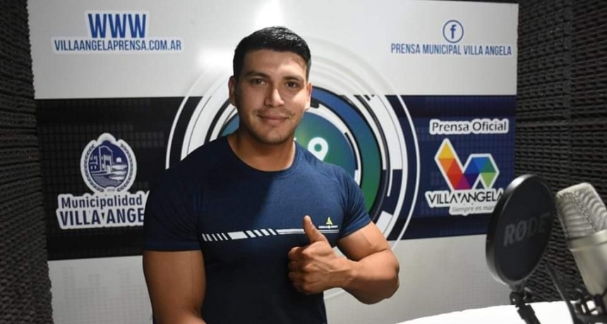 LA MUNICIPALIDAD DE VILLA &Aacute;NGELA DESTACA EL TRABAJO DEL FISICOCULTURISTA BRIAN GONZ&Aacute;LEZ