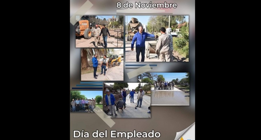 EL INTENDENTE PAPP SALUDA A LOS EMPLEADOS MUNICIPALES Y LOS INVITA A SEGUIR TRABAJANDO POR LA CIUDAD DE VILLA &Aacute;NGELA 