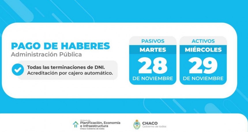 ESTE MI&Eacute;RCOLES PERCIBEN SALARIOS TRABAJADORES ACTIVOS DE LA ADMINISTRACI&Oacute;N P&Uacute;BLICA
