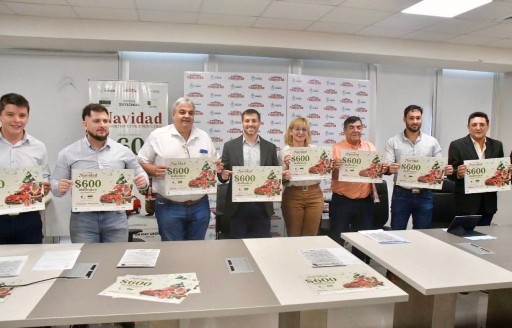 LOTERÍA CHAQUEÑA: SE PRESENTÓ EL TRADICIONAL SORTEO DE NAVIDAD CON 600 MILLONES DE PESOS PARA EL PRIMER PREMIO CON DUPLICADOR