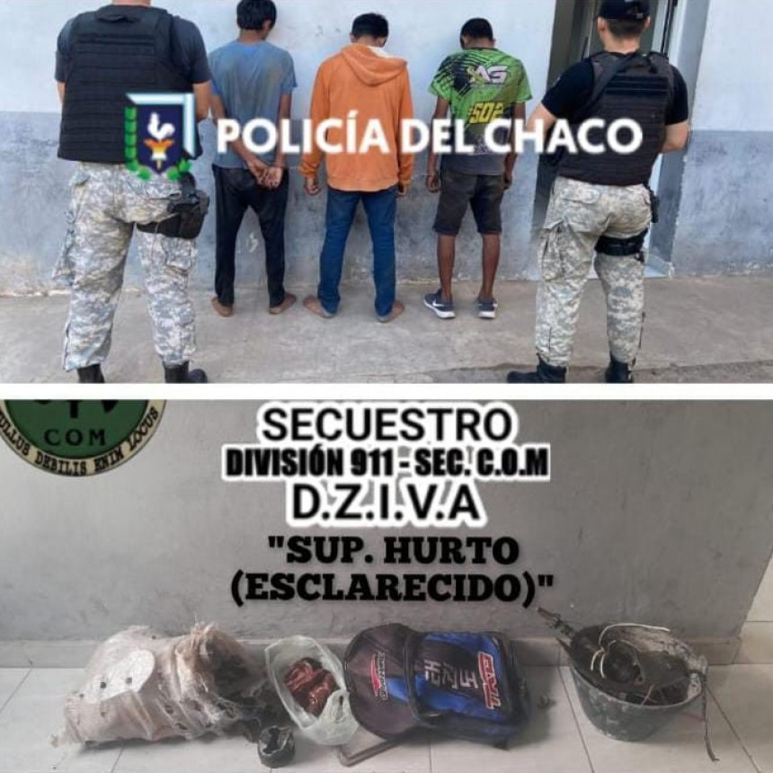Villa &Aacute;ngela: PERSONAL DEL COM LOGRO RECUPERAR VARIOS ELEMENTOS SUSTRA&Iacute;DOS DE UN TALLER