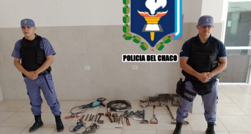 La Clotilde: RESTITUYEN A SU PROPIETARIO LAS HERRAMIENTAS Y ELEMENTOS QUE FUERON SUSTRA&Iacute;DOS DE UNA OBRA EN CONSTRUCCI&Oacute;N