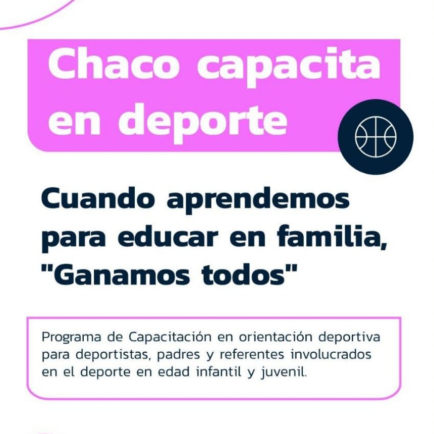 VILLA &Aacute;NGELA: CHACO CAPACITA EN DEPORTES
