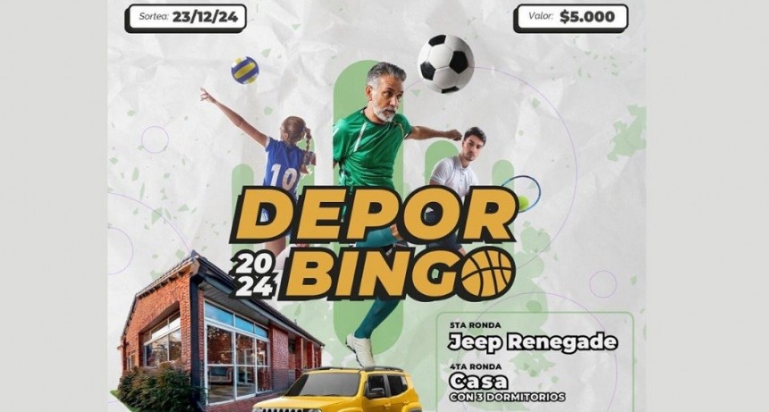 DEPORBINGO CON FECHA REPROGRAMADA: SE SORTEAR&Aacute; EL 23 DE DICIEMBRE