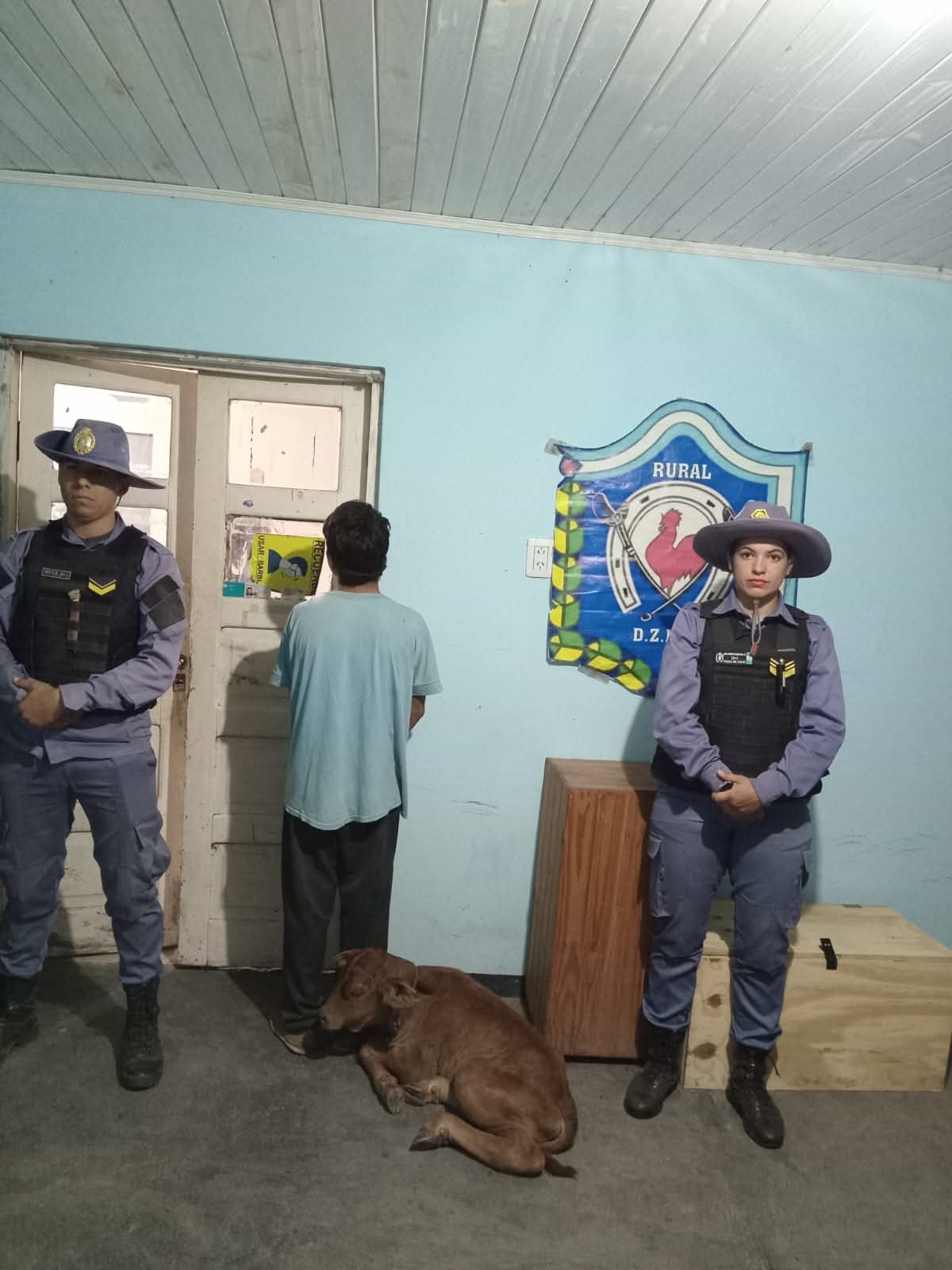 VILLA ÁNGELA: ROBÓ UN TERNERO Y LO DETUVO LA POLICÍA CUANDO SE DESPLAZABA EN MOTOCICLETA