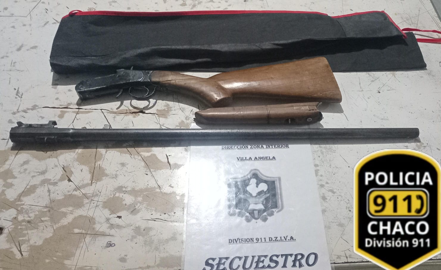 Villa Ángela SECUESTRARON UNA ESCOPETA Y UNA MOTO TRAS DENUNCIA POR VIOLENCIA