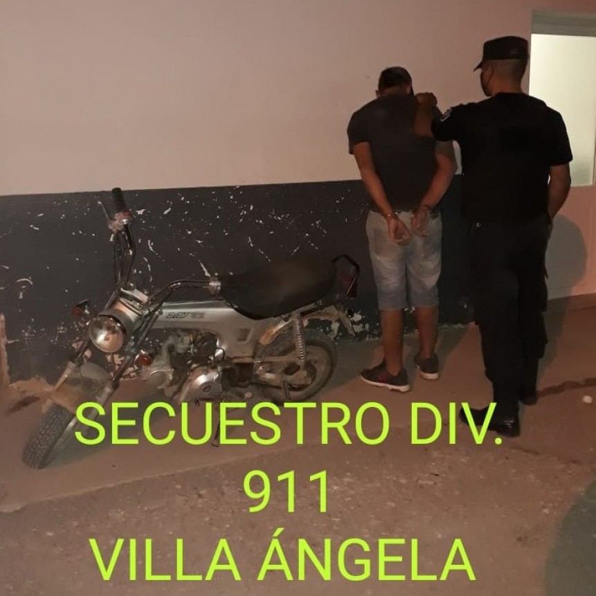 Villa &Aacute;ngela: TRAS UNA PERSECUCI&Oacute;N LOGRAN DETENER Y RECUPERAR UNA MOTO DAX ROBADA