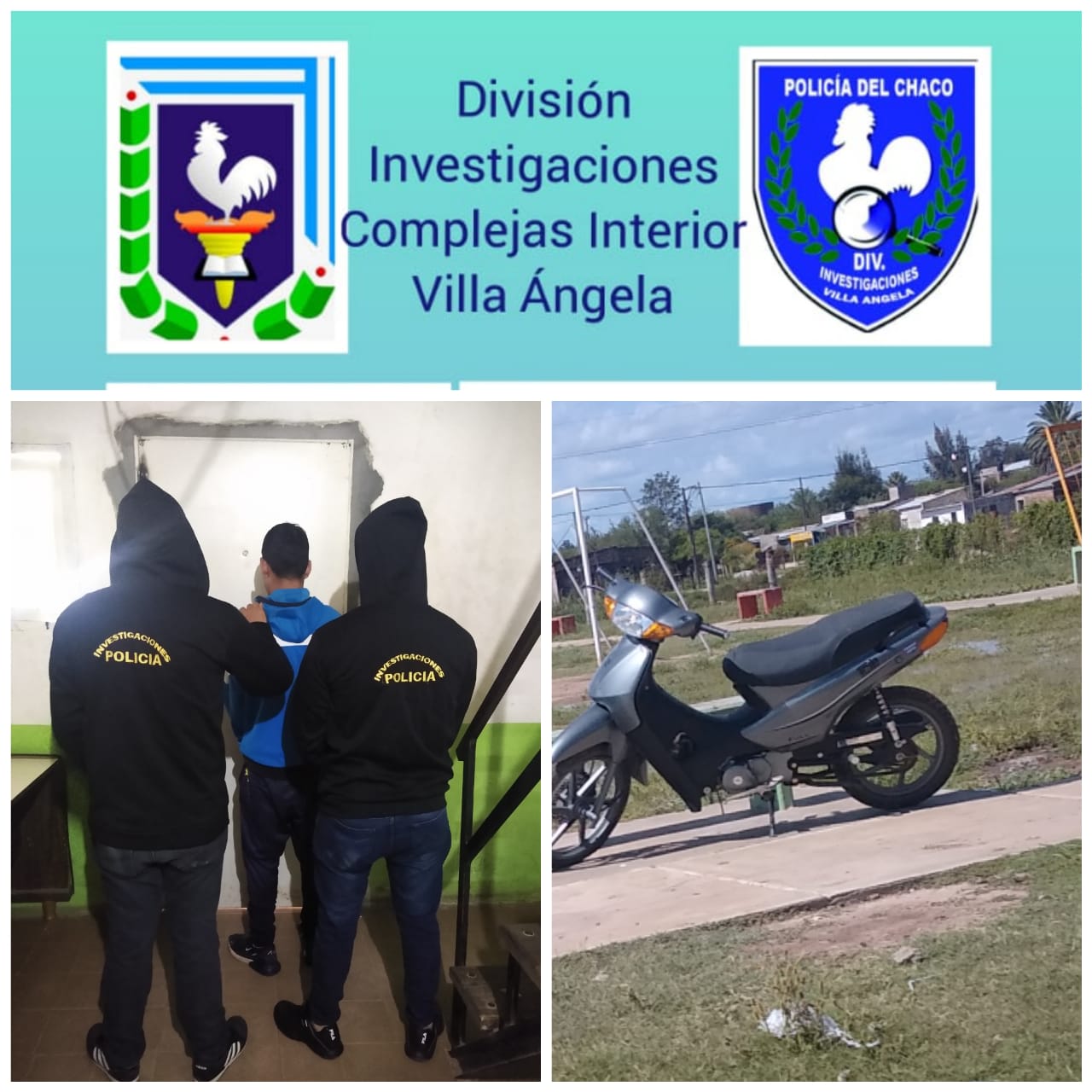 Villa &Aacute;ngela: RECUPERAN UNA MOTOCICLETA QUE HAB&Iacute;A SIDO ROBADA EN PLENO CENTRO DE LA CIUDAD