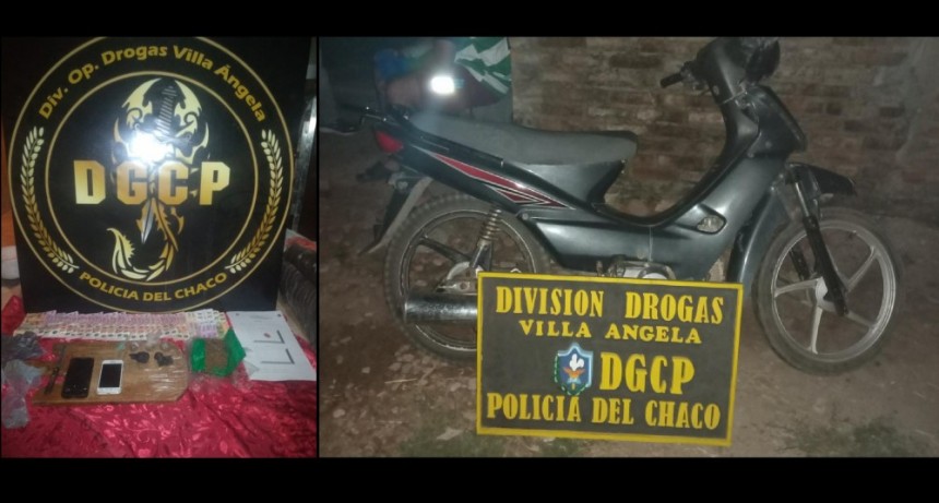 Villa &Aacute;ngela: DETIENEN A DOS PERSONAS Y SECUESTRAN MARIHUANA, MOTOS Y DINERO AL ALLANAR UN PRESUNTO KIOSCO DE DROGAS