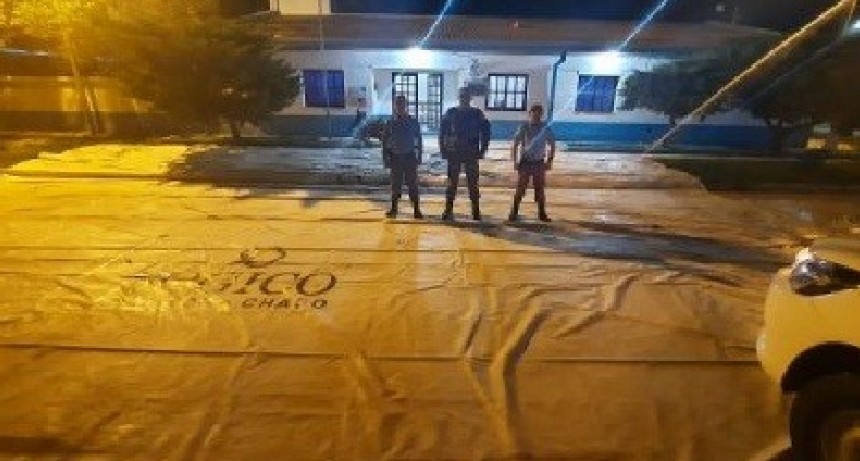 GANCEDO: RECUPERAN LONA DE DESMOTADORA VALUADA EN $150.000
