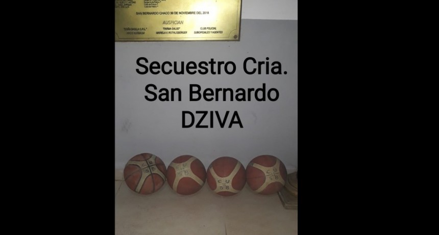 San Bernardo: RECUPERAN PELOTAS DE BASKET ROBADAS AL PLAY&Oacute;N DEPORTIVO MUNICIPAL
