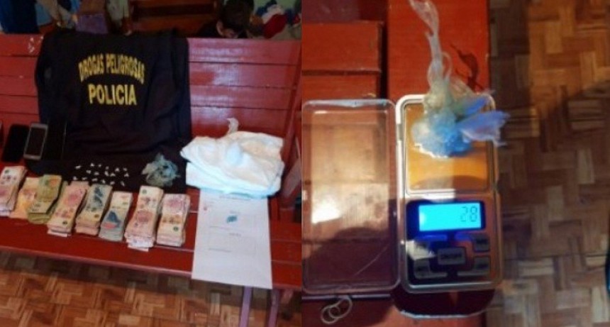 Resistencia: COCA&Iacute;NA, CELULARES Y M&Aacute;S DE 400 MIL PESOS EN EFECTIVO FUERON SECUESTRADOS EN UN ALLANAMIENTO  