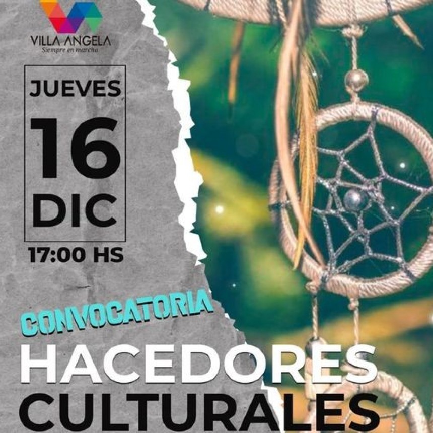 Villa &Aacute;ngela: CONVOCAN A HACEDORES CULTURALES A UNA REUNI&Oacute;N INFORMATIVA