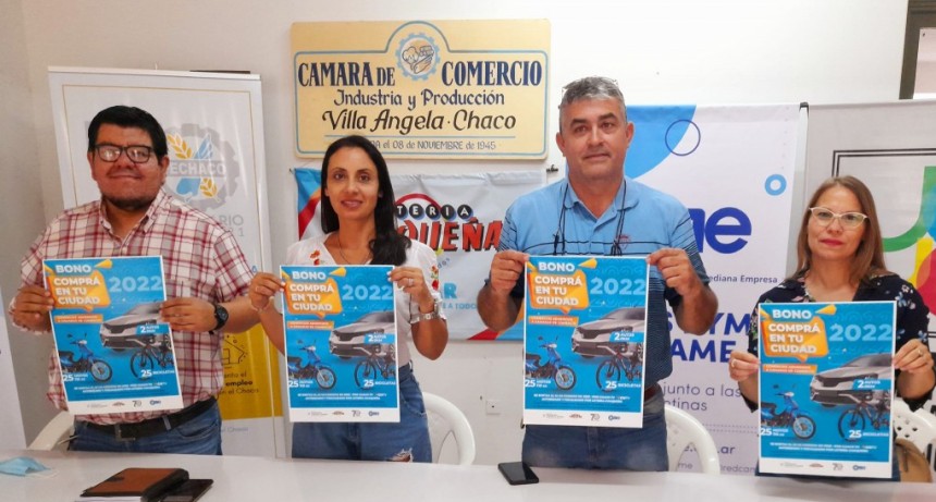 Villa &Aacute;ngela: LA C&Aacute;MARA DE COMERCIO LANZ&Oacute; EL BONO &ldquo;COMPR&Aacute; EN TU CIUDAD&rdquo;