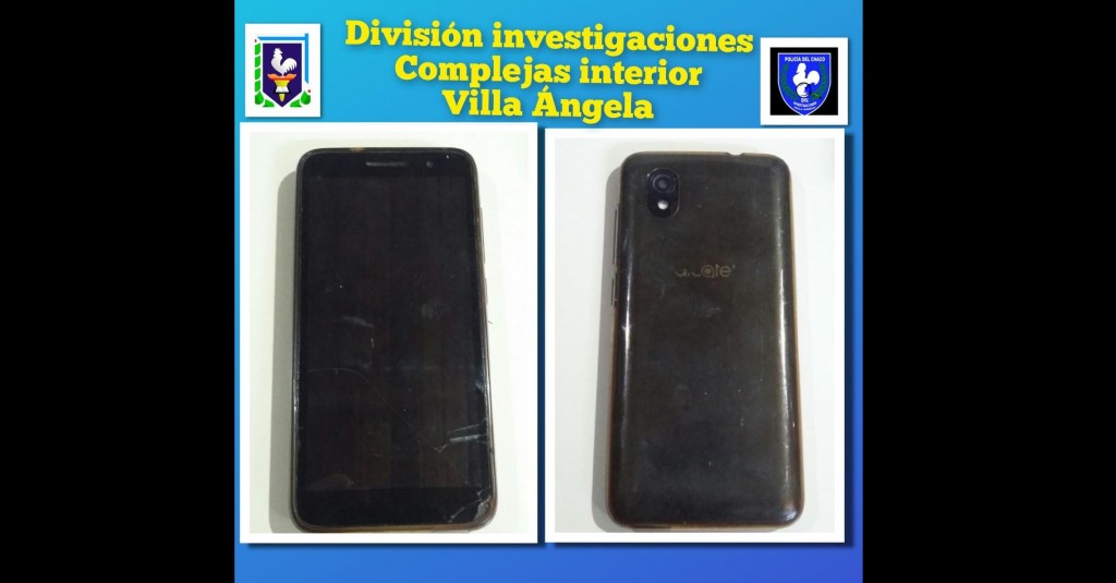 Villa Angela: Investigaciones recupero un teléfono que había sido comercializado