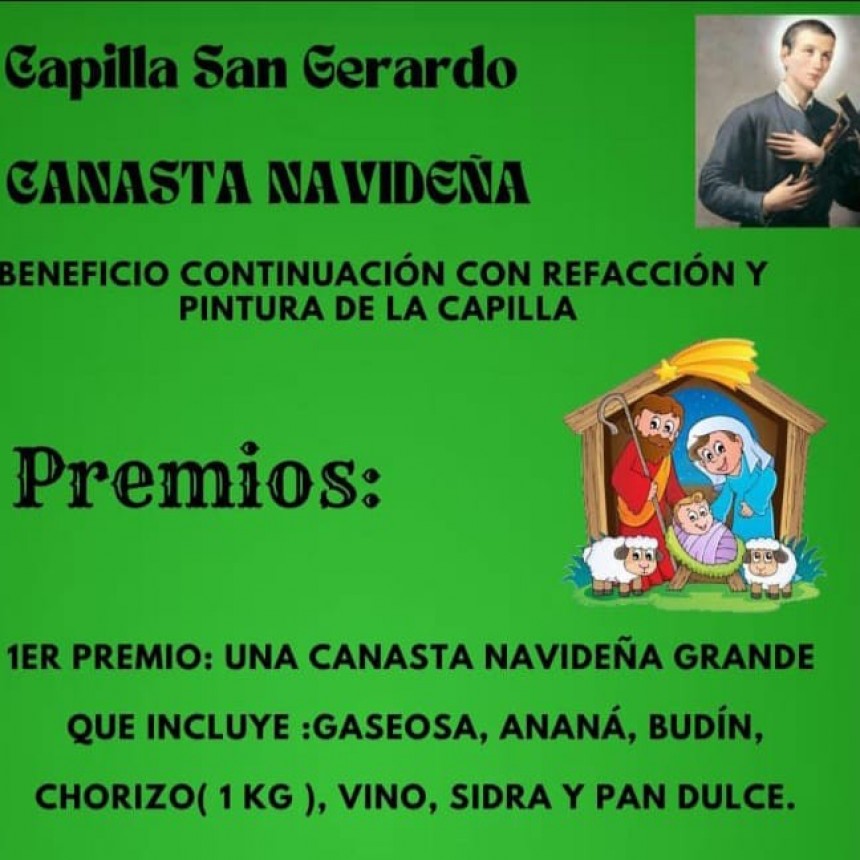 Villa &Aacute;ngela: LA COMUNIDAD DE CAPILLA "SAN GERARDO" LANZ&Oacute; UNA RIFA A BENEFICIO PARA SU REFACCI&Oacute;N Y PINTURA