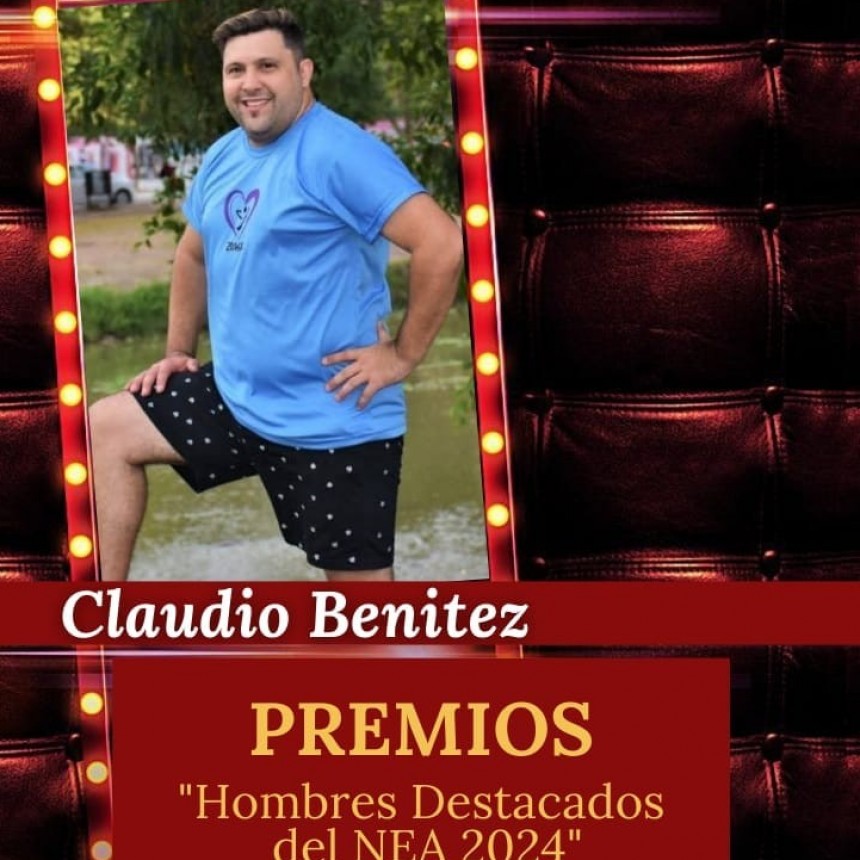 Villa &Aacute;ngela: EL INSTRUCTOR DE ZUMBA, CLAUDIO BEN&Iacute;TEZ, ES RECONOCIDO COMO HOMBRE DESTACADO 2024