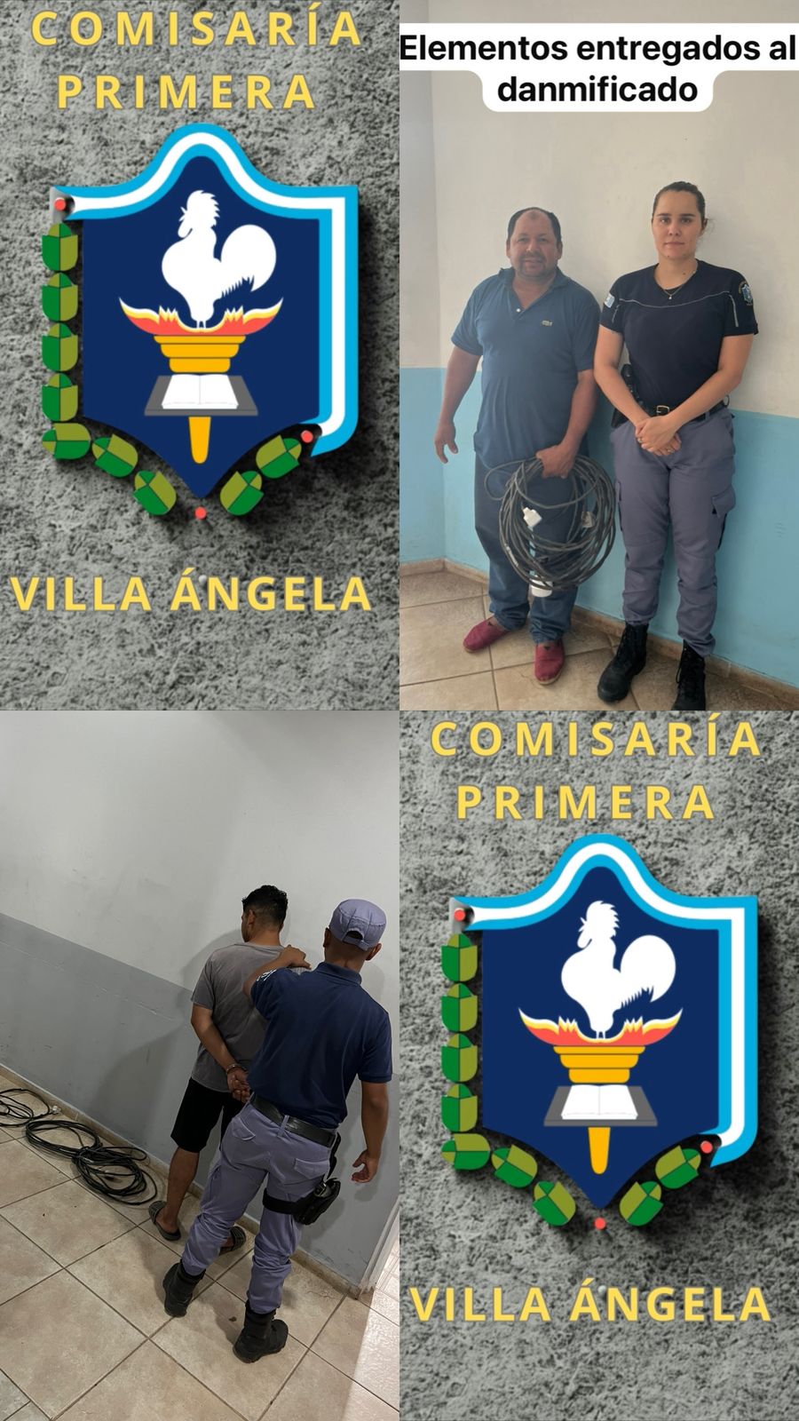 VILLA ÁNGELA: POLICÍA RECUPERÓ  ELEMENTOS HURTADOS DE UN DOMICILIO 