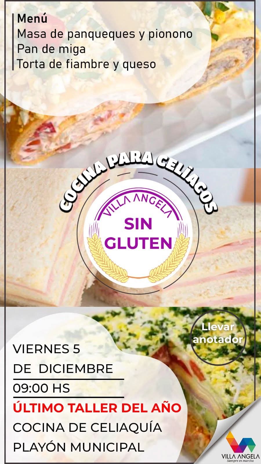 ÚLTIMO TALLER DE COCINA PARA CELÍACOS DEL AÑO