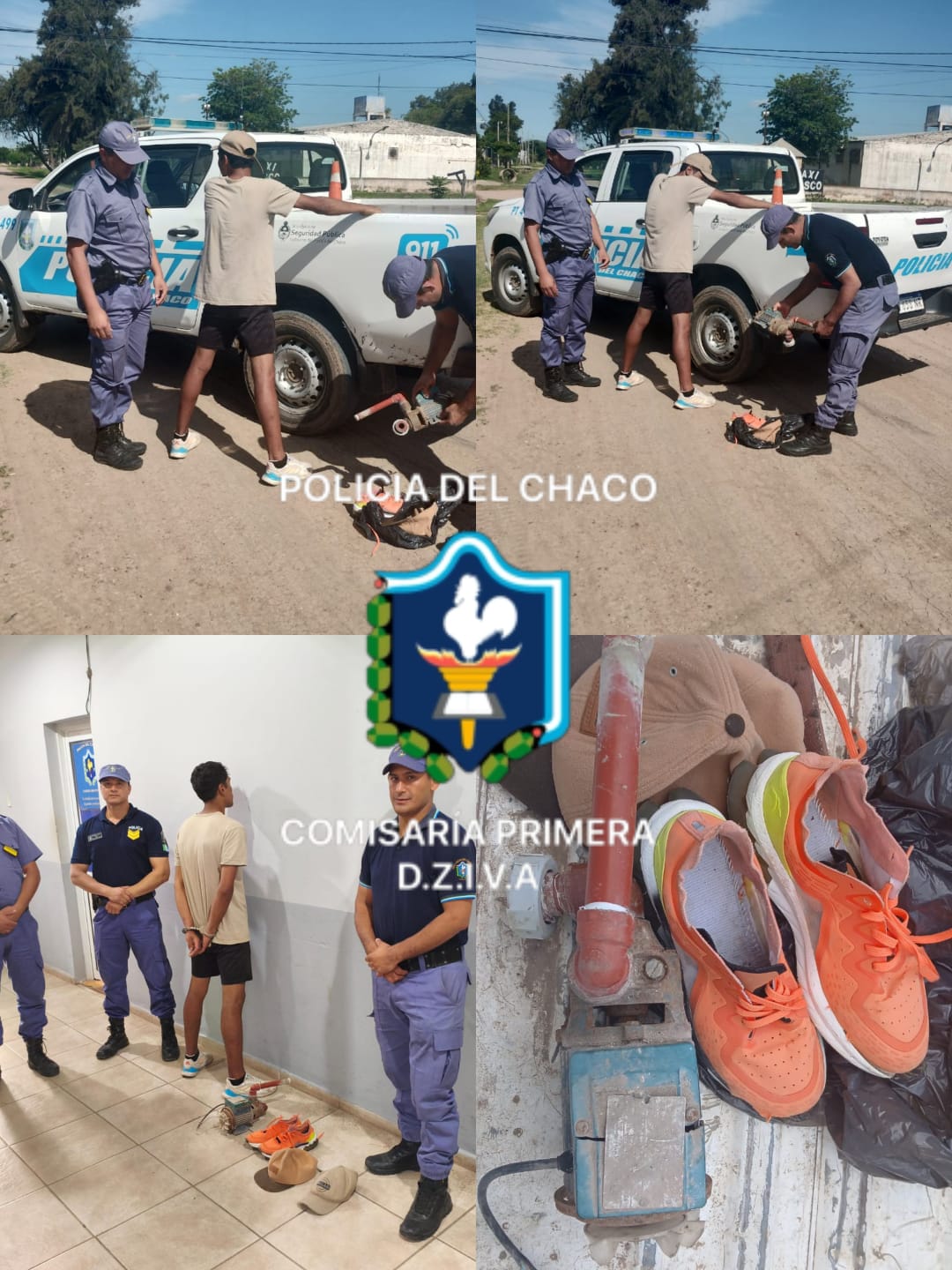 VILLA ÁNGELA: LA POLICÍA RECUPERÓ ELEMENTOS HURTADOS DEL CLUB SPORTIVO ESPAÑOL 