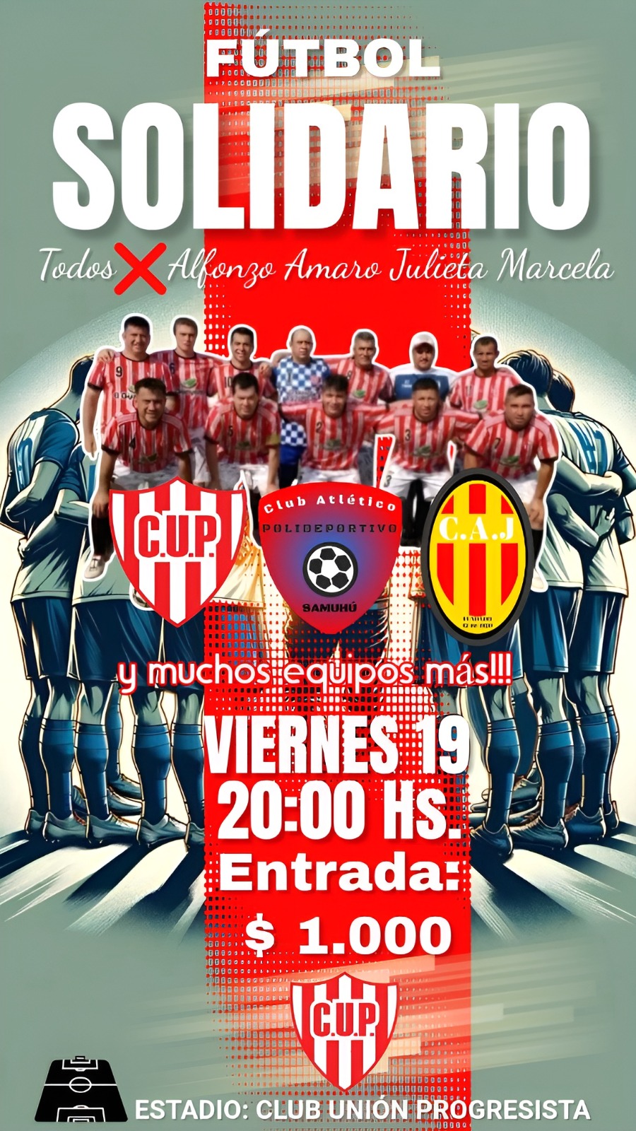 INVITAN A LA COMUNIDAD A UN PARTIDO SOLIDARIO HOY: LA ENTRADA CUESTA $1000 Y BUSCA AYUDAR A UNA NENA CON TDAH