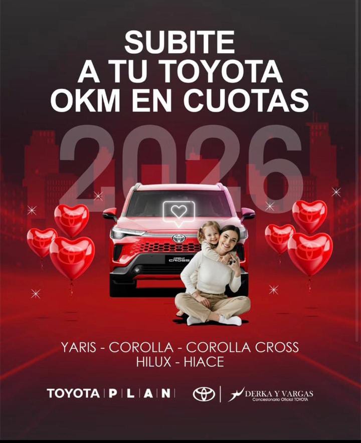 DERKA Y VARGAS PRESENTÓ PROMOCIONES DEL TOYOTA PLAN Y NUEVOS MODELOS PARA 2026 EN VILLA ÁNGELA
